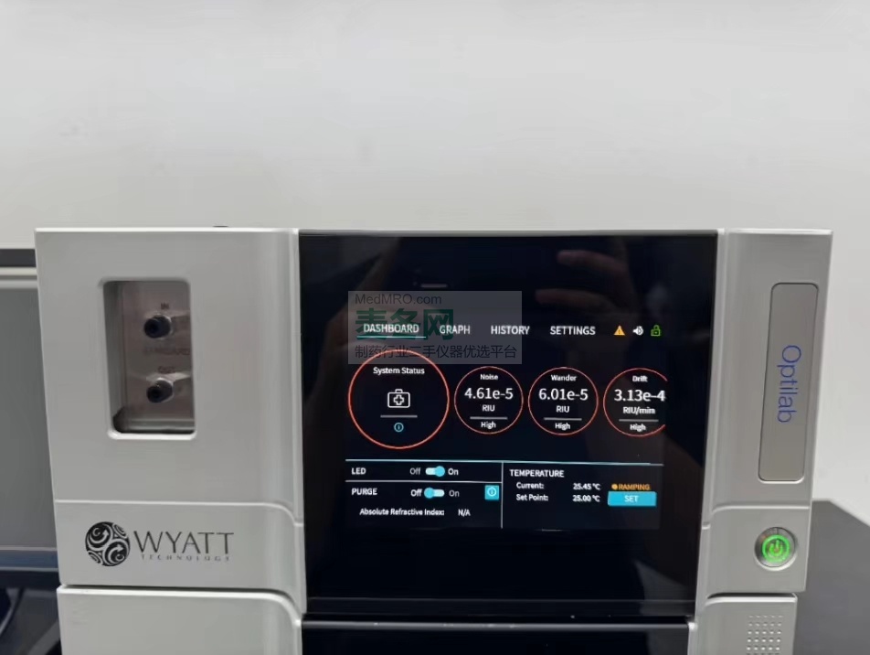 二手怀雅特Wyatt DAWN 多角度光散射检测器配备 Optilab 示差折光检测器实拍图3，成色次新机，支持上门看货
